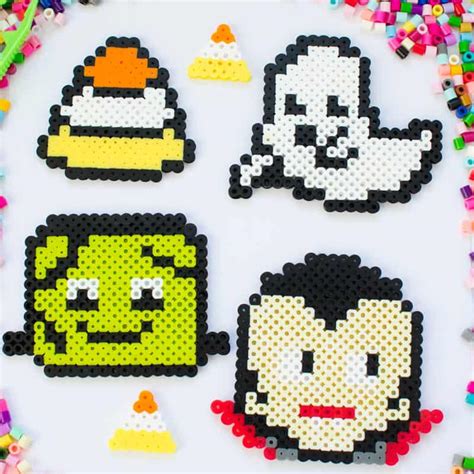 10 Easy Halloween Perler Bead Patterns - Fun Loving Families