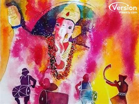 Easy Ganesh Chaturthi Drawings | Simple & Creative Vinayaka Chavithi Drawing, Painting, Sketches ...