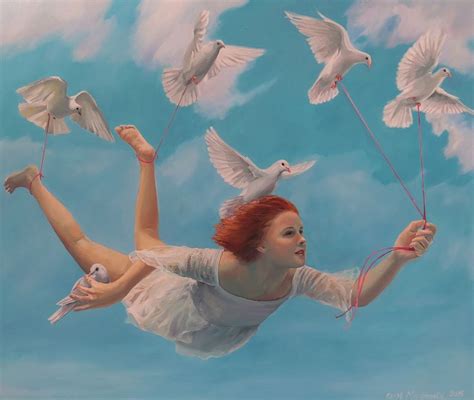 Dreamy Paintings of Girls with Birds | Painting of girl, Surreal art ...