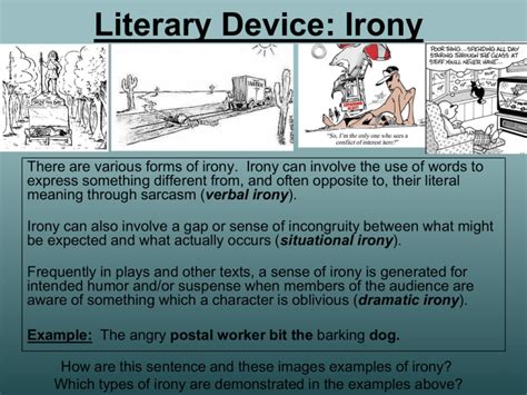 Literary Device: Irony