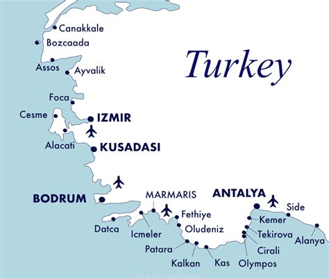 Turkey Holiday Resort Map