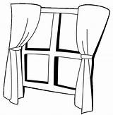 Curtains Coloring Pages sketch template