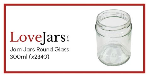 Panelled Food Jar Round Glass 300ml > Glass Jam Jars > Pallets - Bulk Supply | Buy online from ...