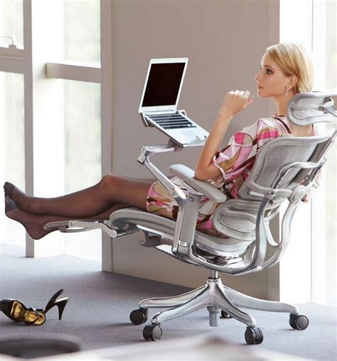 This Ultimate Office Chair Has a Laptop Mount, Leg Rests, and a Head Rest