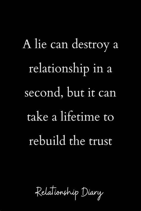 A Lie Can Destroy a Relationship in a Second in 2023 | Dont lie quotes ...