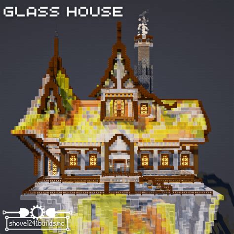 I built a Stained Glass House : r/Minecraftbuilds