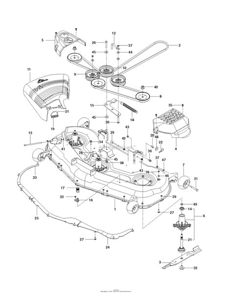 Husqvarna RZ 5424 - 289823 (2013-10) Parts Diagram for MOWER DECK / CUTTING DECK