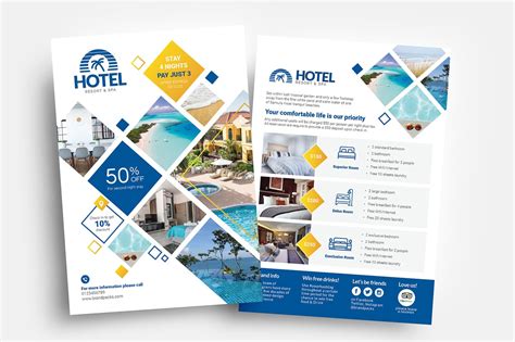 Hotel Flyer Templates - PSD, Ai & Vector - BrandPacks