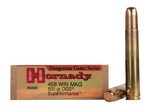 Hornady Dangerous Game Superformance Ammo 458 Winchester Mag 500 Grain