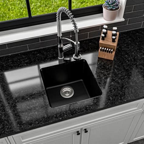 Have a question about Karran Black Quartz 17 in. Undermount Bar Sink ...