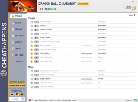 Dragon Ball Z: Kakarot Trainer +24 v1.50 (Cheat Happens) - GAME TRAINER ...