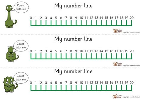 1-20 Number Line Printable