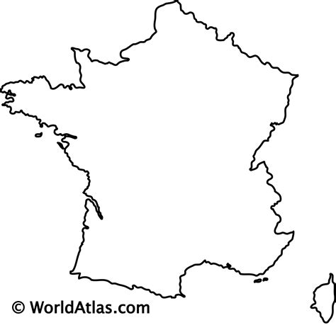 Outline Map Of France ~ BAGOFCLICHES