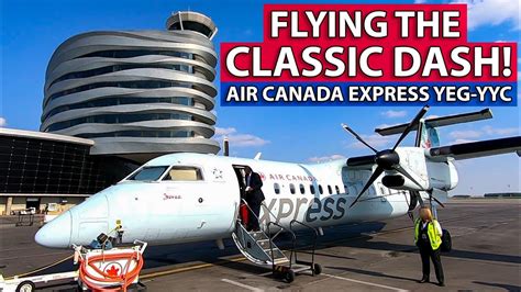 FLYING THE CLASSIC DASH! Air Canada Express Dash 8-300 Edmonton to ...