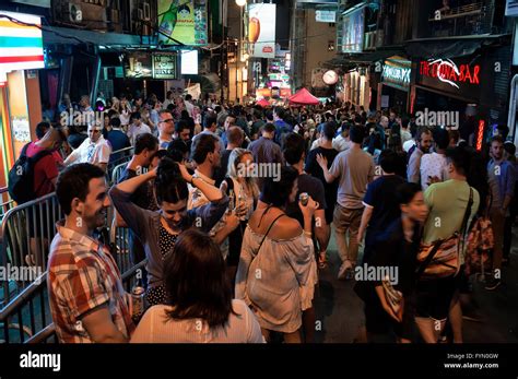 Nightlife in Lan Kwai Fong, Hong Kong, China Stock Photo - Alamy