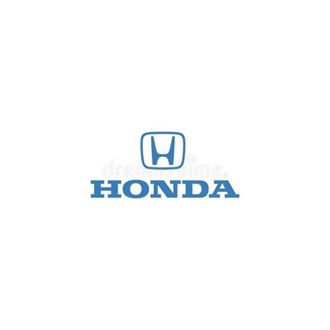 Honda Logo Editorial Illustrative on White Background Editorial ...