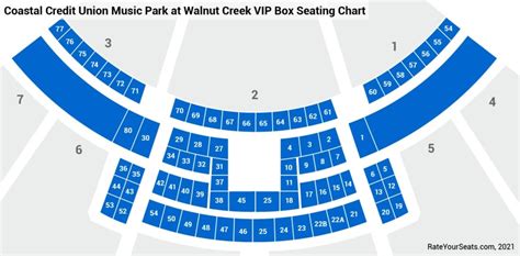 Walnut Creek Amphitheater Interactive Seating Chart | Elcho Table