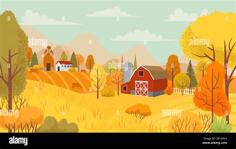 Farm Cartoon Background