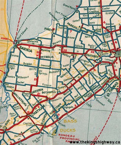 Ontario Highway 21 Route Map - The King's Highways of Ontario