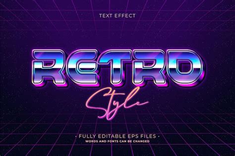 Retro text effect | Free Vector