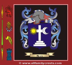 Martin family crest and meaning of the coat of arms for the surname ...