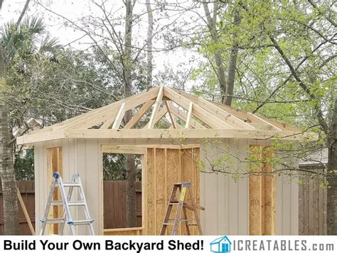 Hip Roof Barn Plans - Decorative Canopy