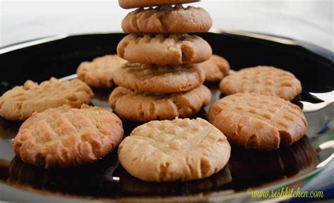 Eggless Peanut Butter Cookies Recipe | ReshKitchen