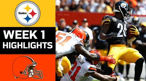 Steelers vs. Browns | NFL Week 1 Game Highlights - YouTube