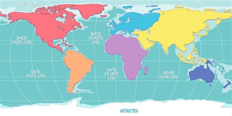 World Map In Color Printable