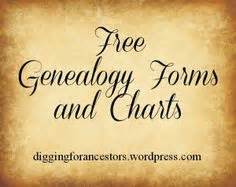 Free Genealogy Forms and Charts Free Genealogy Sites, Genealogy Help ...