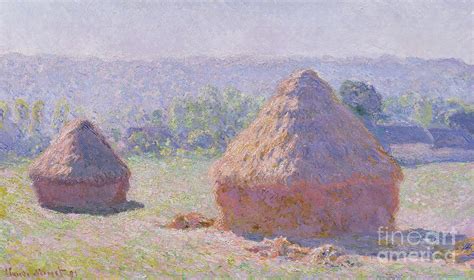 The Haystacks by Claude Monet Painting by Claude Monet | Pixels