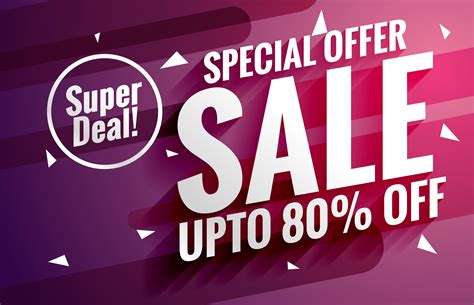 purple sale banner design template for business promotion - Download Free Vector Art, Stock ...