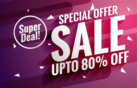 purple sale banner design template for business promotion - Download ...