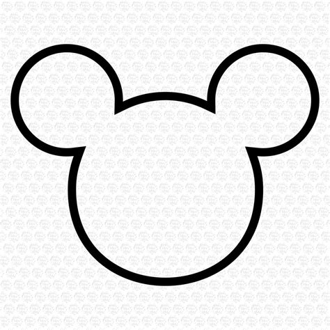 Mikey Head Outline Svg Disney Svg Mickey Svg Mickey Head Svg Svgland ...