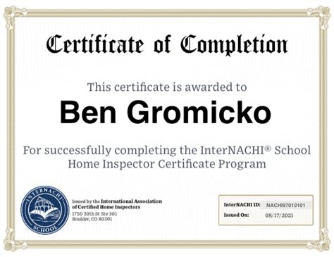 Home Inspector Certificate Program - InterNACHI®