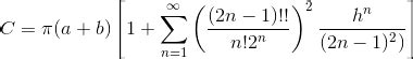 Ellipse Area and Perimeter Calculator