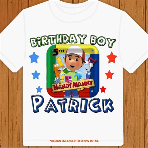 Handy Manny Happy Birthday tee Personalized by ButterflyLight