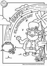 ST PATRICKS DAY  Free Coloring Page / Post Card coloring sketch template