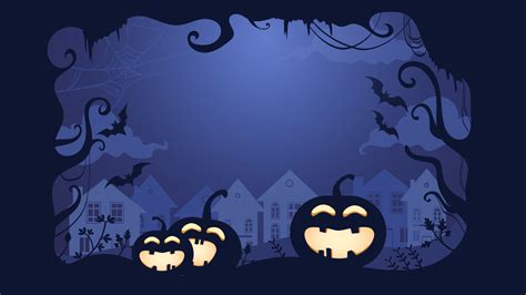 spooky halloween background with pumpkin, forest and house 10841891 ...