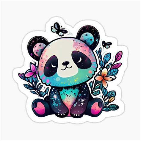 "Cute Panda" Sticker for Sale by HeleneDov | Redbubble