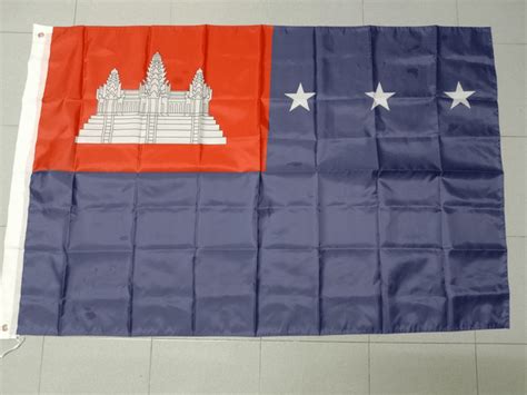 Finally received my Khmer Republic Flag (flag of Cambodia from 1970-1975). It was presented in ...