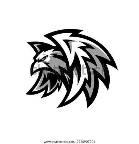 Black White Flying Bird Mascot Logo Stock Vector (Royalty Free) 2226907741 | Shutterstock