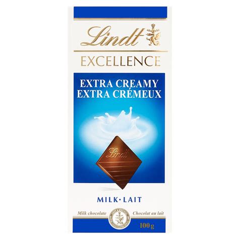 Lindt EXCELLENCE Extra Creamy Milk Chocolate Bar, 100g