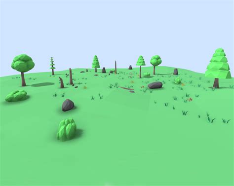 Low Poly_Forest by NorTEEN_X