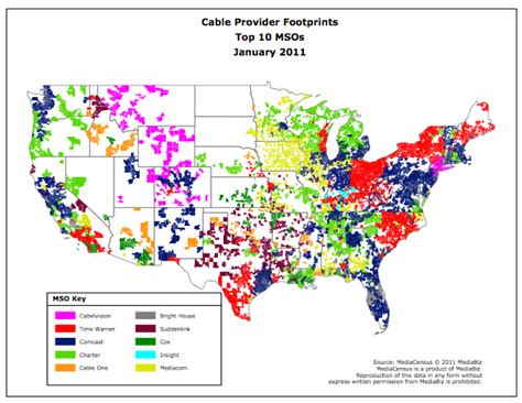 Cable Provider Coverage Map