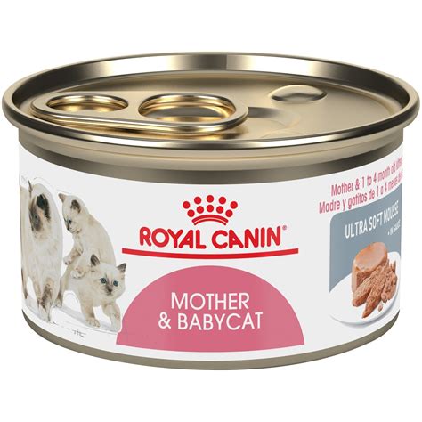 PURINA ROYAL CANIN Mother & Baby Cat Ultra Soft Mousse Canned Cat Food ...