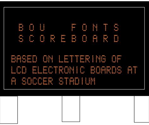 Score Board Font | dafont.com