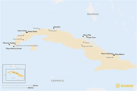 10 Best Beaches In Cuba Map Touropia - vrogue.co