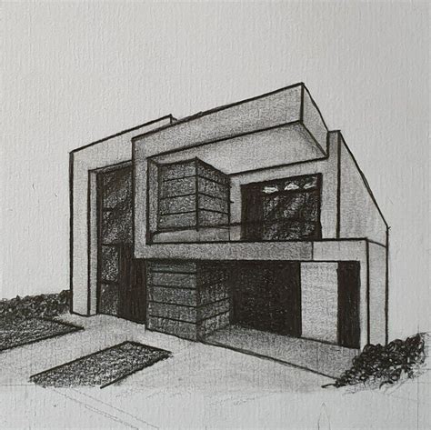 Modern House Architecture Sketch