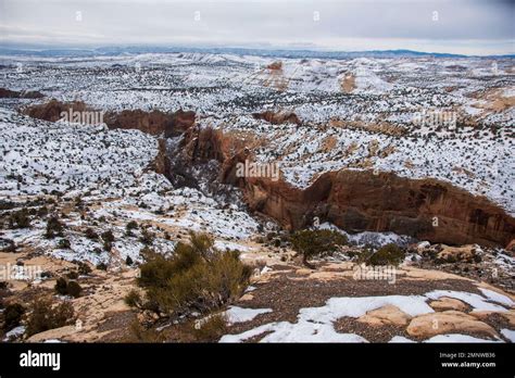 The Escalante River Canyon is an isolated, rugged hiking area in Utah along State Route 12 Stock ...